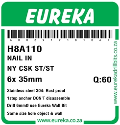 H8A110 - Nylon Countersunk ST/ST -H8A110_Label_T